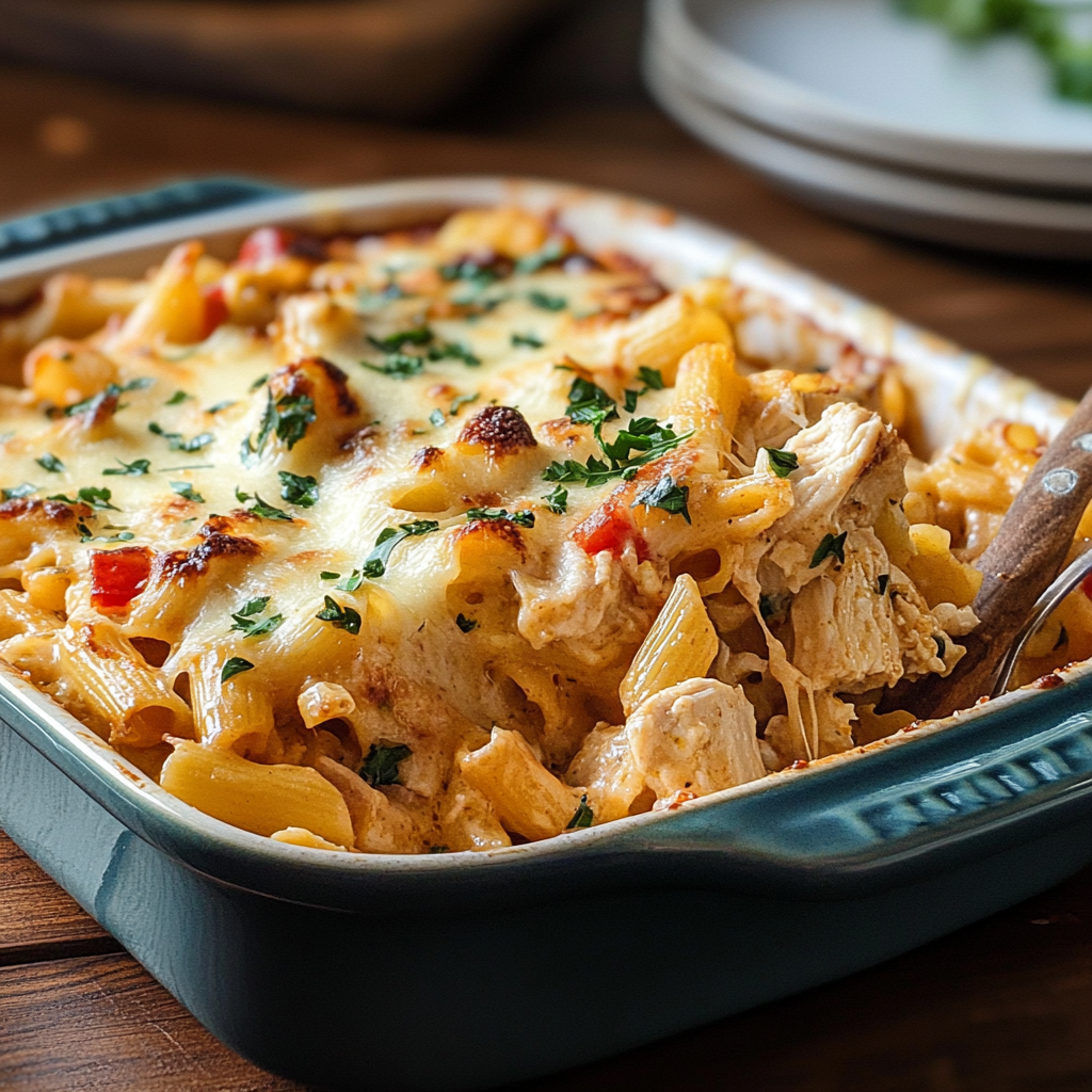 Marry Me Chicken Pasta Casserole
