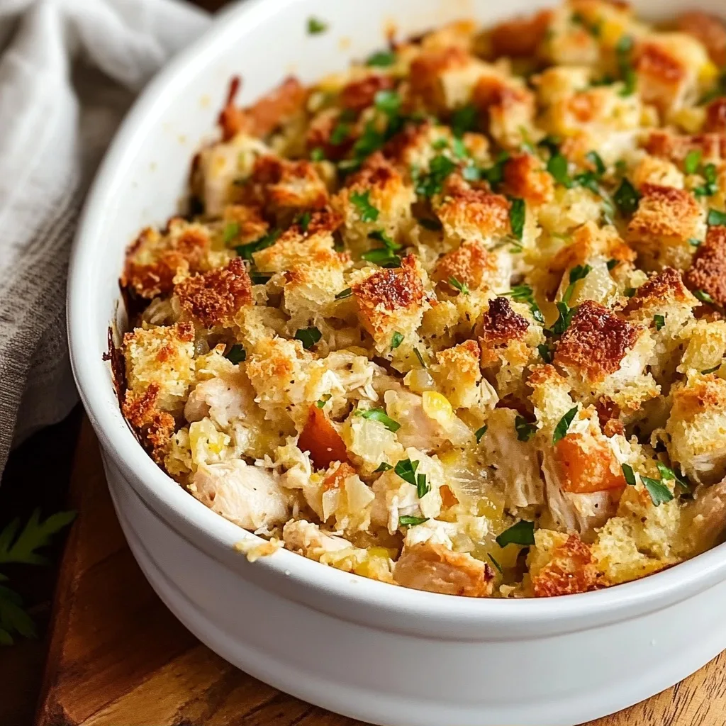 Easy Stovetop Stuffing Chicken Casserole