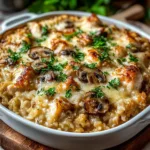 Chicken and Rice Casserole with Mushroom Gravy: A Comfort Food Dream