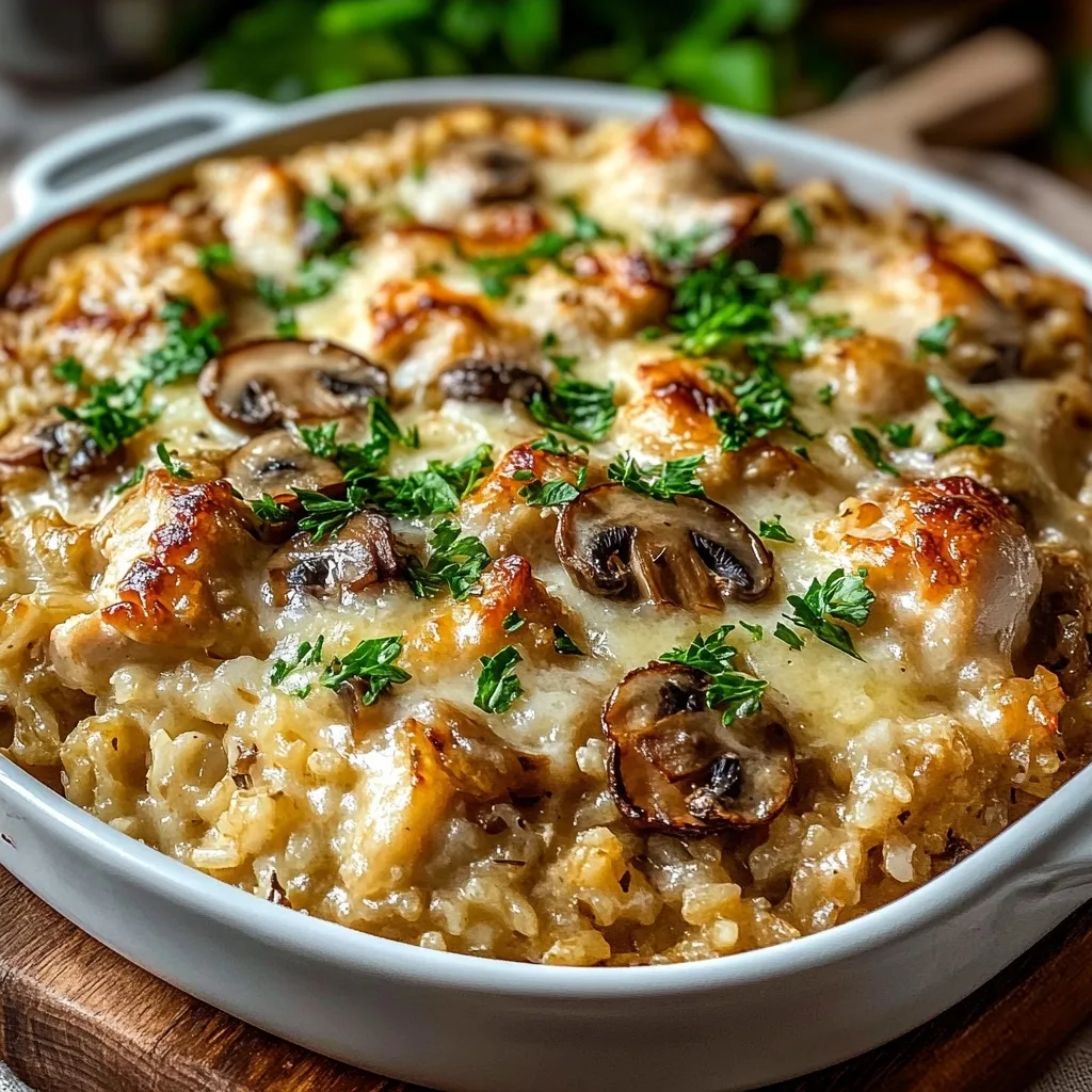 Chicken and Rice Casserole with Mushroom Gravy: A Comfort Food Dream