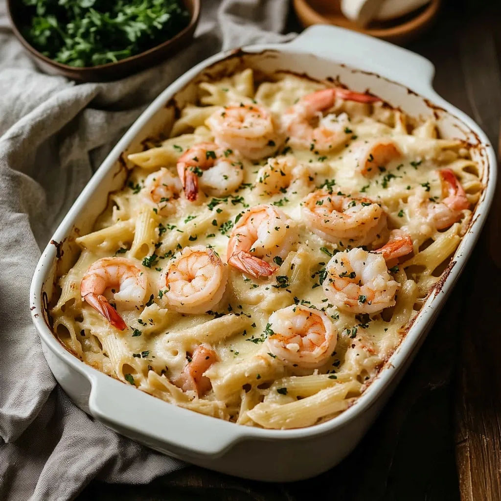 Creamy Shrimp Pasta Bake Casserole: A Flavorful Weeknight Dream
