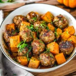 Roasted Keto Pumpkin Meatballs