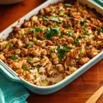 6 Ingredients Chicken and Stuffing Casserole