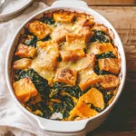 Butternut Squash Casserole with Creamy Spinach